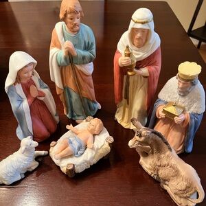 Home interiors vintage 5260 Porcelain Figurines Christmas Nativity Figurines